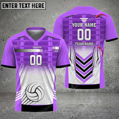 Maxcorners Volleyball  Color Options Custom Name V-neck T-Shirt