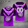 Maxcorners Volleyball Color Options Personalized Name V-neck T-Shirt