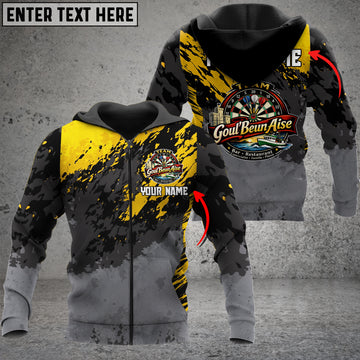 Maxcorners Yellow Goul' BeunAise Darts Logo Custom Hoodie For Julien