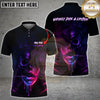 Maxcorners Darts Shirt Neon Skull Lips Glow Personalized 3D Shirt For Misti