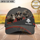 Maxcorners Hunting Style Metal Mesh Cap Personalized Name 3D Cap
