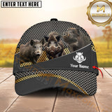Maxcorners Hunting Style Metal Mesh Cap Personalized Name 3D Cap