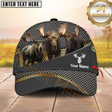 Maxcorners Hunting Style Metal Mesh Cap Personalized Name 3D Cap