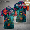 Maxcorners Dart Shirt Neon Tiger Hoodie Graffiti Multioptions Personalized Name, Team Name Unisex 3D Shirt (4 Colors)