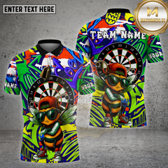 Maxcorners Darts Shirt Cool Bee Graffiti Urban Style Multioptions Personalized Name, Team Name Unisex 3D Shirt (4 Colors)