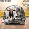 Maxcorners Moose Hunting Hunter Antlers Skull Camo Custom Name 3D Cap (7 Colors)