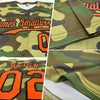 Maxcorners Custom Camo Orange-Black Authentic Salute To Service Baseball Jersey LM2605