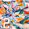 Maxcorners Custom White Orange 3D Pattern Design Fruit Authentic Baseball Jersey LM2605