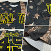 Maxcorners Custom Camo Royal Red-White 3D Salute To Service American Flag Premium Baseball Jersey LM0210
