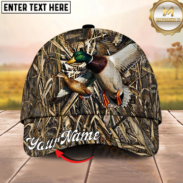 Maxcorners Hunting Waterfowl Wetland Flight Personalized Name 3D Cap
