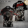 Maxcorners Bowling Shirt Fierce Wolf Strike Design Multicolor Options Personalized Name, Team Name 3D Shirt