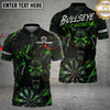 Maxcorners Darts Shirt Fierce Purple Wolf Design Multicolor Options Personalized Name, Team Name 3D Shirt
