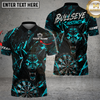 Maxcorners Darts Shirt Fierce Purple Wolf Design Multicolor Options Personalized Name, Team Name 3D Shirt