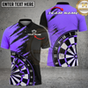 Maxcorners Darts Shirt Pink Bullseye Graphic Multicolor Options Personalized Name, Team Name 3D Shirt