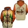 Maxcorners 3D All Over Printed Shirt Camping Sunrise Bear Hoodie, Zip Hoodie, Sweater, Tee