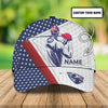 Maxcorners 3D Classic Cap Golfer Personalized Name Cap Golf LM0402