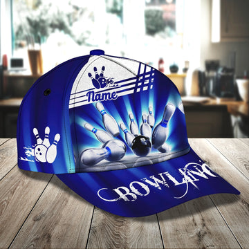 Maxcorners 3D Classic Cap Bowling T Personalized Name Cap LM0402
