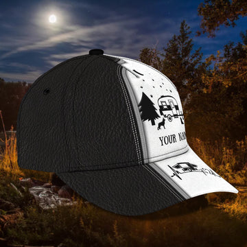 Maxcorners 3D Classic Cap Camping Personalized Name Cap LM0402