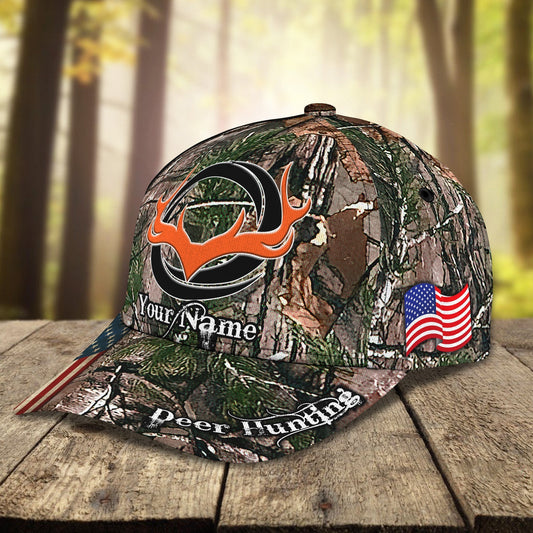 Maxcorners 3D Classic Cap Deer Hunting Personalized Name Cap 568 LM0402