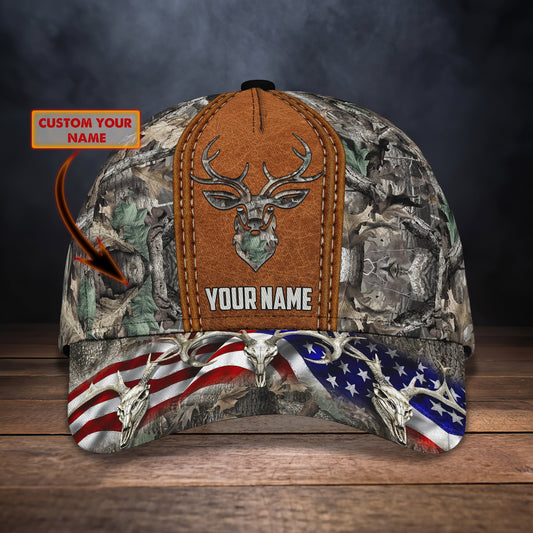 Maxcorners Deer Hunting America Classic Personalized Cap