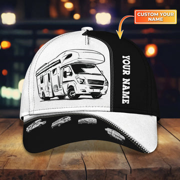 Maxcorners Personalized 3D All Over Print Baseball Camping Cap, Classic Camping Cap Hat, Camping Hat, Camp Cap LM0402