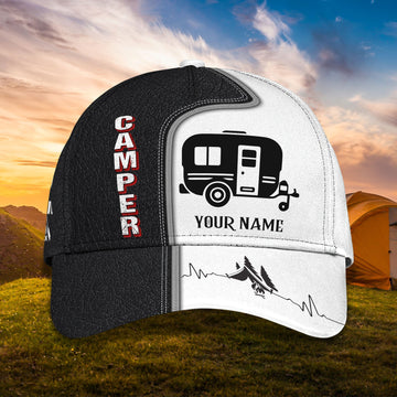 Maxcorners Personalized Camper Cap Hat, Baseball Cap For Camper, Camping Cap Hat LM0402