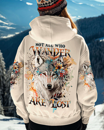 Maxcorners Not All Who Wander Are Lost Wolf All Over Print LM2101