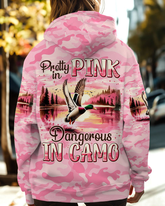 Maxcorners Pretty In Pink Duck Hunting All Over Print LM1601