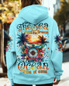 Maxcorners Smell The Sea Feel The Breeze Compass All Over Print LM1501