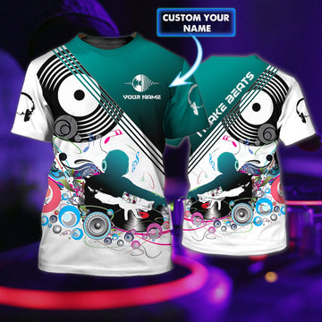 Maxcorners DJ I Make Beats Personalized 3D All Over Printed Shirt