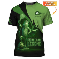Maxcorners Pickleball Legend Custom Name Shirts, Funny Pickleball Men's Shirts, Pickleball Lover Gifts LM0509