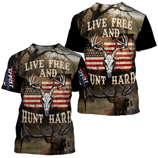MAXCORNERS LIVE FREE AND HUNT HARD DEER HUNTING HM