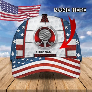 Maxcorners 3D Classic Cap Golf Cap01 Personalized Name Cap LM0402