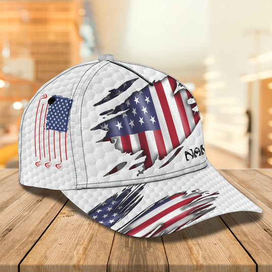 Maxcorners 3D Classic Cap Tad Custom Name Golf LM0402