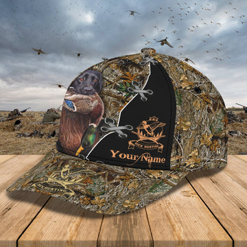 Maxcorners 3D Classic Cap Duck Huntingpersonalized Name Cap LM0402