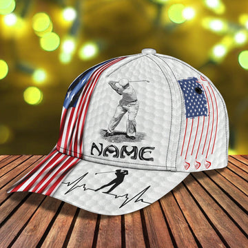 Maxcorners 3D Classic Cap Golf Personalized Name Cap 1 LM0402