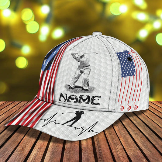 Maxcorners 3D Classic Cap Golf Personalized Name Cap 1 LM0402