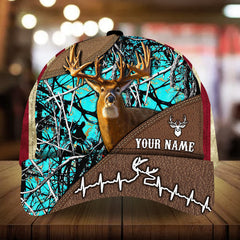 Maxcorners Premium Heart Line Leather Pattern 3D Multicolor Personalized Cap