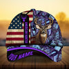 Maxcorners Premium Best US Flag Deer Hunting Camo Pattern 3D Multicolor Personalized Cap