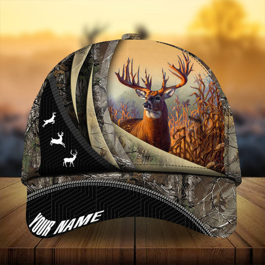 Maxcorners Premium Concept Sport Deer Hunting Personalized Hats 3D Multicolored
