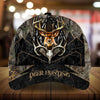 Maxcorners Skull Deer Cracked Deer Hunting Camo Pattern 3D Multicolor Personalized Cap