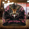 Maxcorners Skull Deer Cracked Deer Hunting Camo Pattern 3D Multicolor Personalized Cap