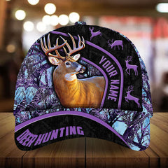 Maxcorners Eternity Ancient Deer Hunting Camo Pattern 3D Multicolor Personalized Cap