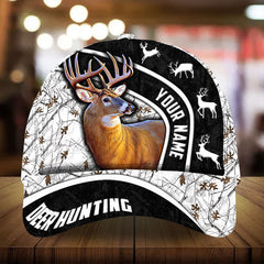 Maxcorners Eternity Ancient Deer Hunting Camo Pattern 3D Multicolor Personalized Cap