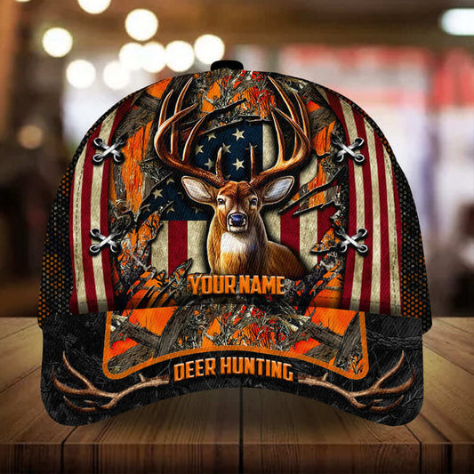 Maxcorners The Best Unique Deer Hunting Personalized Hats 3D Multicolored