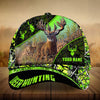 Maxcorners Majestic Of Ancient Deer Pattern Deer Hunting 3D Multicolor Personalized Cap