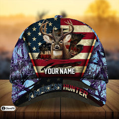 Maxcorners Premium Best Gash American Hunter 3D Multicolor Personalized Cap