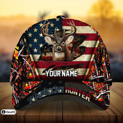 Maxcorners Premium Best Gash American Hunter 3D Multicolor Personalized Cap
