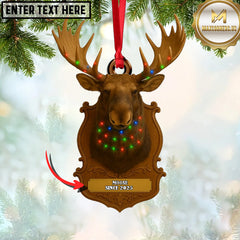 Maxcorners Personalized Trophy Big Game Hunting Christmas 3D Ornament, Custom Holiday Tree Decor, Perfect Gift for Hunter
