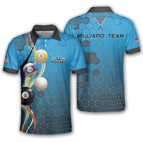 Maxcorners Pool Table Hive Billiard Personalized Name Unisex Shirt